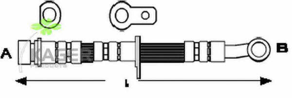 Kager 38-0361 Brake Hose 380361