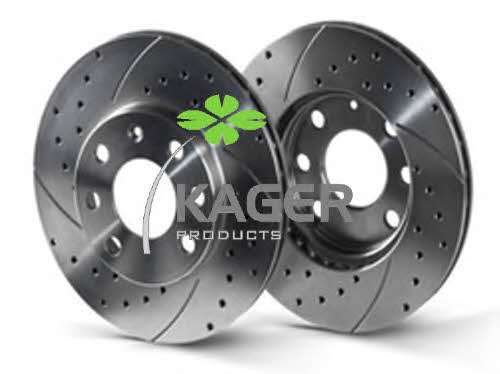 Kager 37-1387 Rear ventilated brake disc 371387
