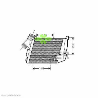 Kager 31-3901 Intercooler, charger 313901