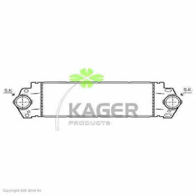 Kager 31-4104 Intercooler, charger 314104
