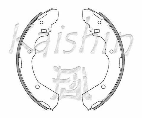 Kaishin K6721 Rear disc brake pads, set K6721