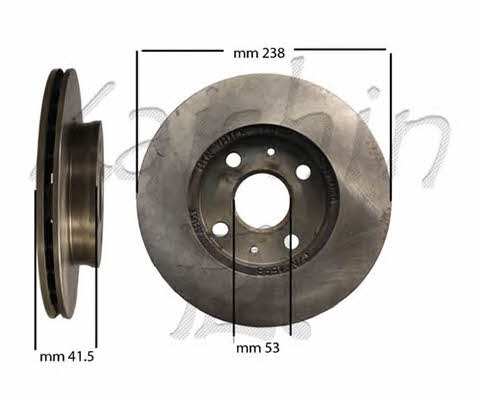 Kaishin CBR087 Front brake disc ventilated CBR087
