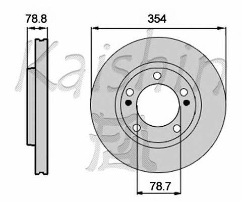 Kaishin CBR457 Rear brake disc, non-ventilated CBR457