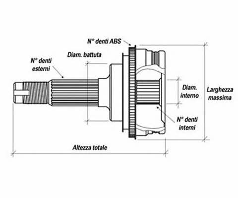 Kaishin 3120008 CV joint 3120008