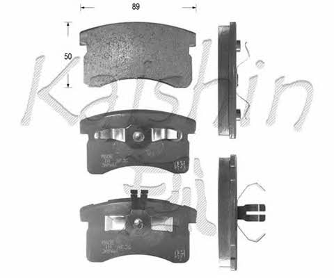 Kaishin D0015 Brake Pad Set, disc brake D0015