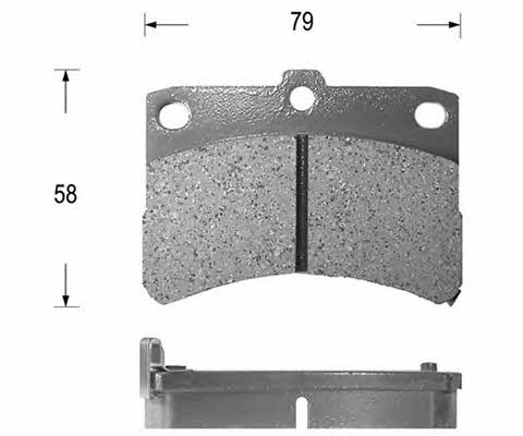 Kaishin D0038 Brake Pad Set, disc brake D0038