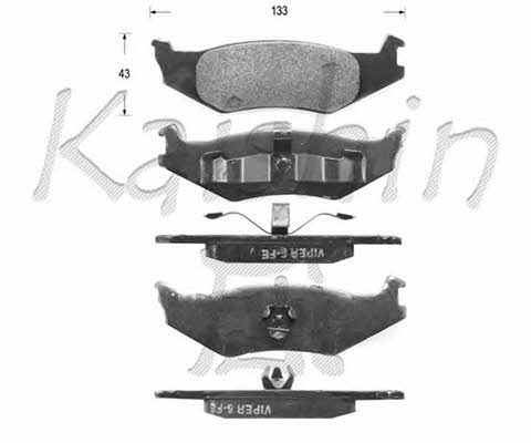Kaishin D10024 Brake Pad Set, disc brake D10024