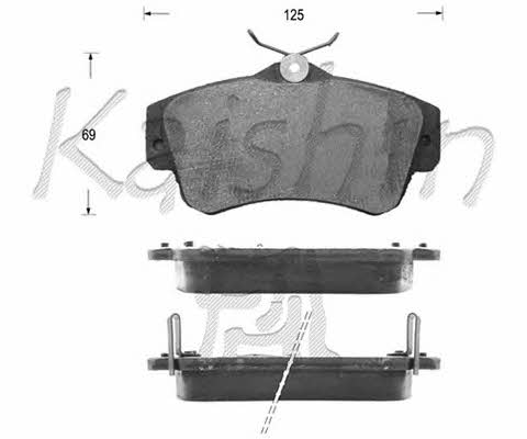 Kaishin D10045 Brake Pad Set, disc brake D10045