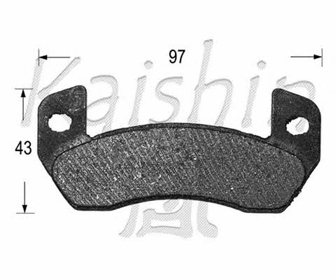 Kaishin D10094 Brake Pad Set, disc brake D10094