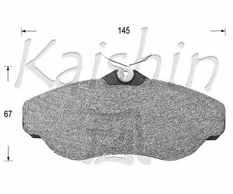 Kaishin D10101 Brake Pad Set, disc brake D10101