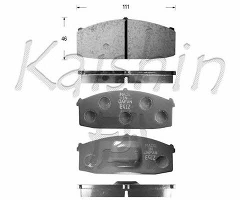 Kaishin D1013 Brake Pad Set, disc brake D1013