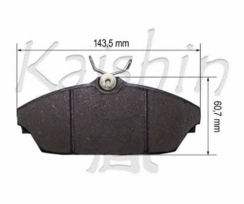 Kaishin D10156 Brake Pad Set, disc brake D10156