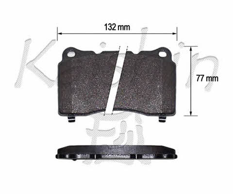 Kaishin D10158 Brake Pad Set, disc brake D10158