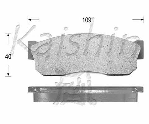 Kaishin D1018 Brake Pad Set, disc brake D1018