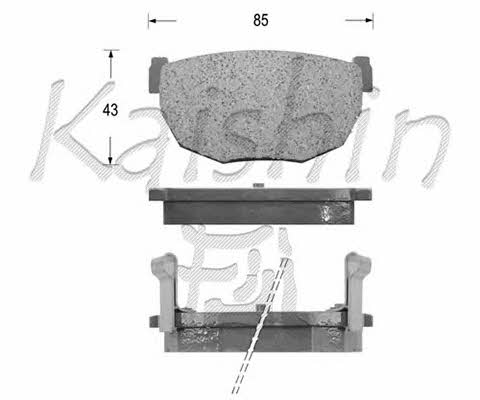 Kaishin D1099 Brake Pad Set, disc brake D1099