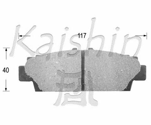 Kaishin D2089 Brake Pad Set, disc brake D2089