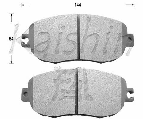 Kaishin D2129 Brake Pad Set, disc brake D2129