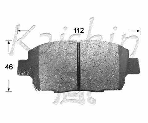 Kaishin D2257 Brake Pad Set, disc brake D2257