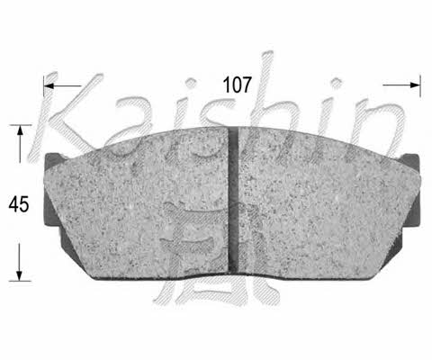 Kaishin D5013 Brake Pad Set, disc brake D5013