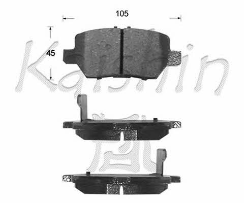 Kaishin D5144 Brake Pad Set, disc brake D5144