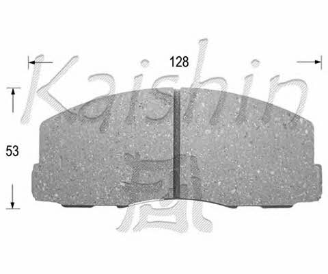 Kaishin D6017 Brake Pad Set, disc brake D6017