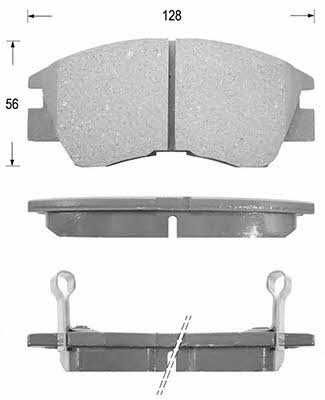 Kaishin D6018 Brake Pad Set, disc brake D6018