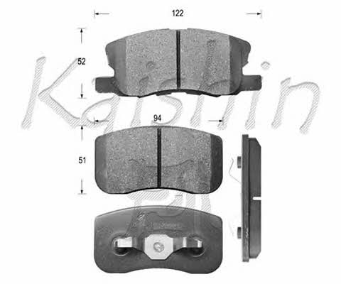 Kaishin D6121 Brake Pad Set, disc brake D6121