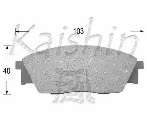 Kaishin D7013 Brake Pad Set, disc brake D7013