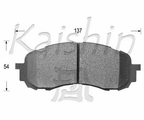 Kaishin D7058 Brake Pad Set, disc brake D7058