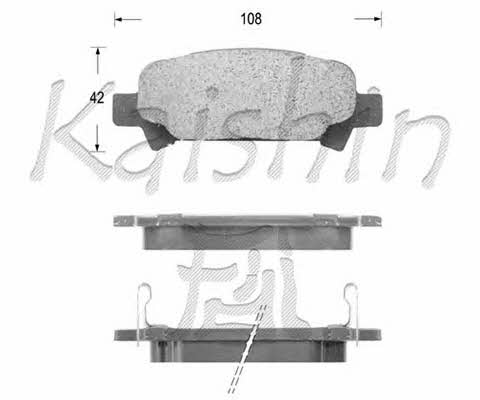 Kaishin D7069 Brake Pad Set, disc brake D7069