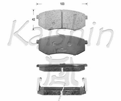 Kaishin D7071 Brake Pad Set, disc brake D7071