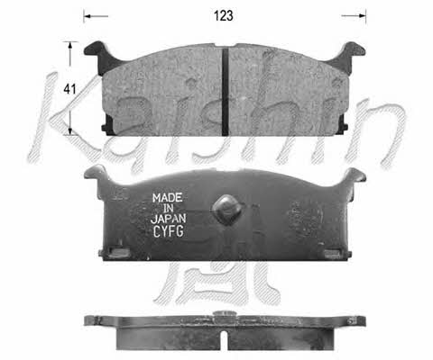 Kaishin D9001 Brake Pad Set, disc brake D9001