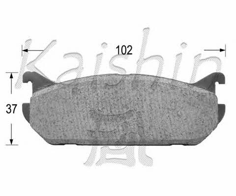 Kaishin D9014 Brake Pad Set, disc brake D9014