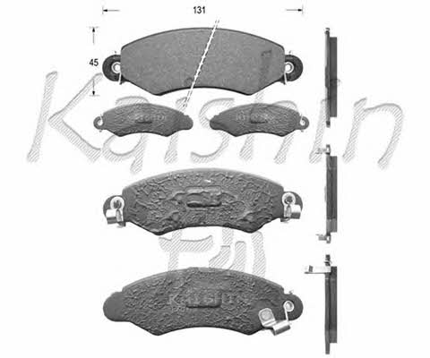 Kaishin D9046 Brake Pad Set, disc brake D9046