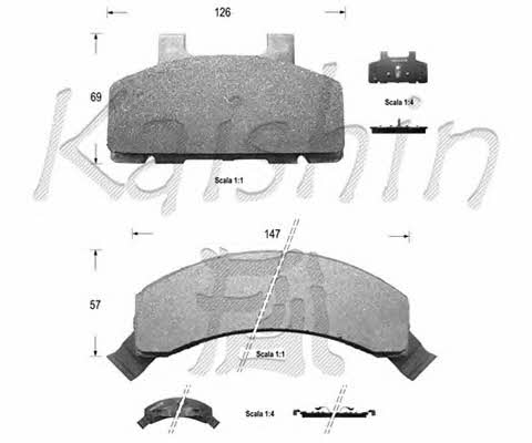 Kaishin D9984 Brake Pad Set, disc brake D9984
