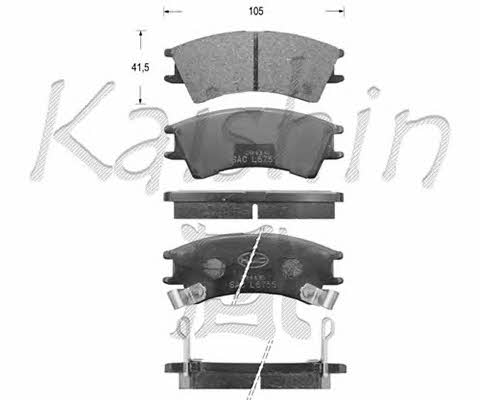 Kaishin FK11109 Brake Pad Set, disc brake FK11109