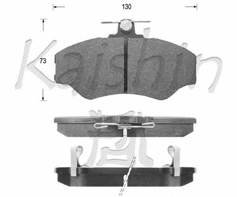 Kaishin FK11112 Brake Pad Set, disc brake FK11112