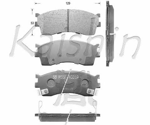 Kaishin FK11126 Brake Pad Set, disc brake FK11126