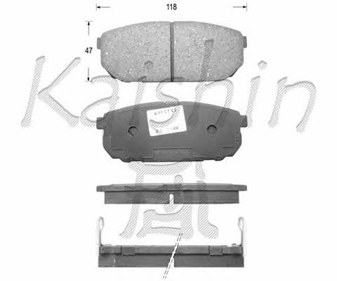 Kaishin FK11133 Brake Pad Set, disc brake FK11133