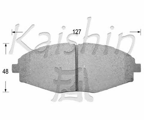 Kaishin FK11144 Brake Pad Set, disc brake FK11144