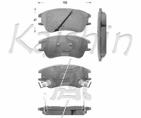 Kaishin FK11145 Brake Pad Set, disc brake FK11145