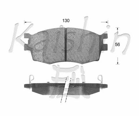 Kaishin FK11192 Brake Pad Set, disc brake FK11192