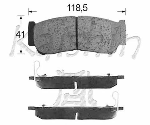 Kaishin FK11201 Brake Pad Set, disc brake FK11201