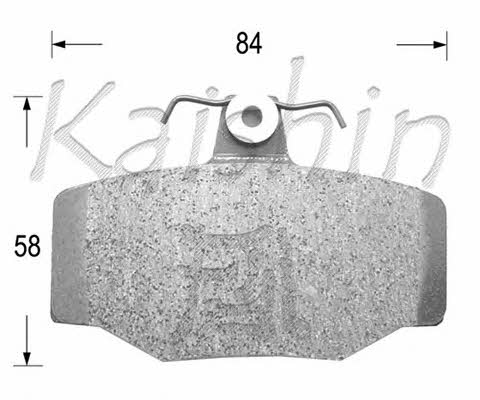 Kaishin FK1214 Brake Pad Set, disc brake FK1214