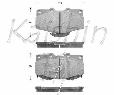 Kaishin FK2082 Brake Pad Set, disc brake FK2082