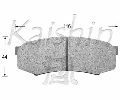 Kaishin FK2090 Brake Pad Set, disc brake FK2090