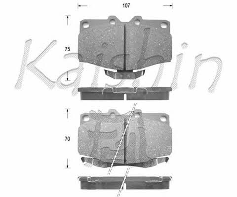 Kaishin FK2096 Brake Pad Set, disc brake FK2096