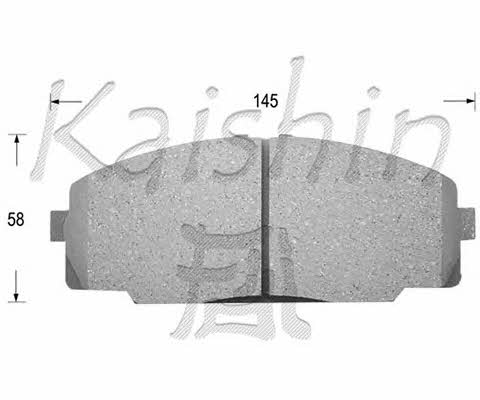 Kaishin FK2104 Brake Pad Set, disc brake FK2104