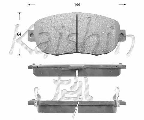 Kaishin FK2126 Brake Pad Set, disc brake FK2126