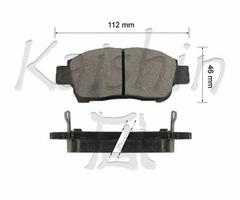 Kaishin FK2174 Brake Pad Set, disc brake FK2174